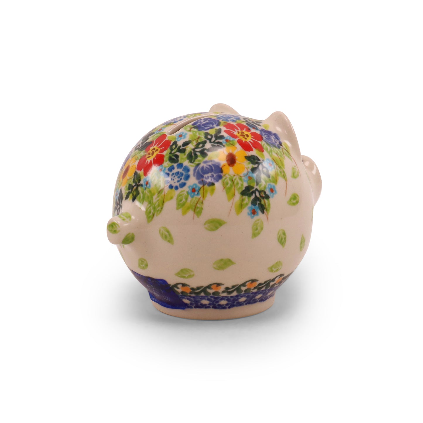 5"x3.5" Piggy Bank. Pattern: Rosy Cheeks