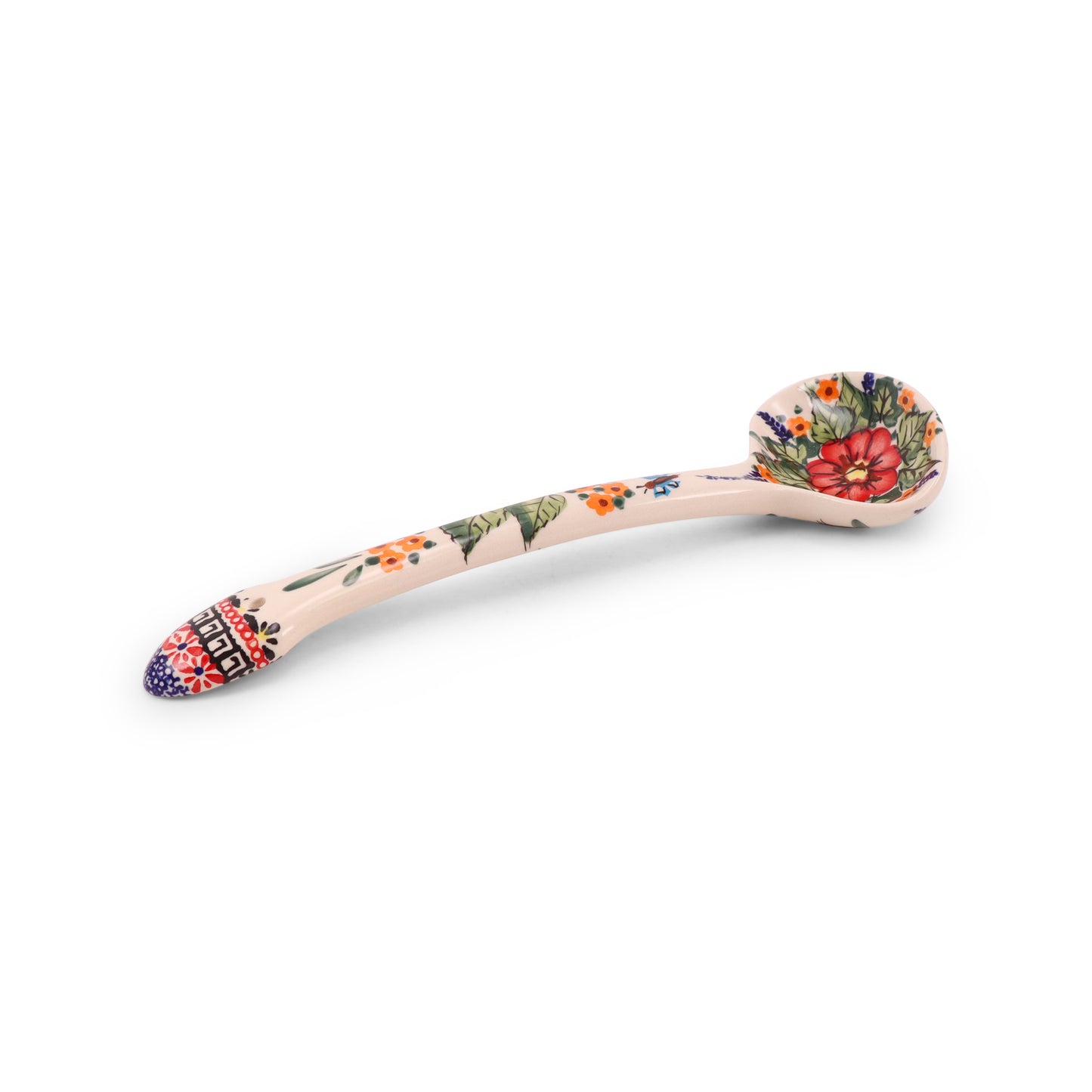 11" Salad Spoon. Pattern: Butterfly Garden