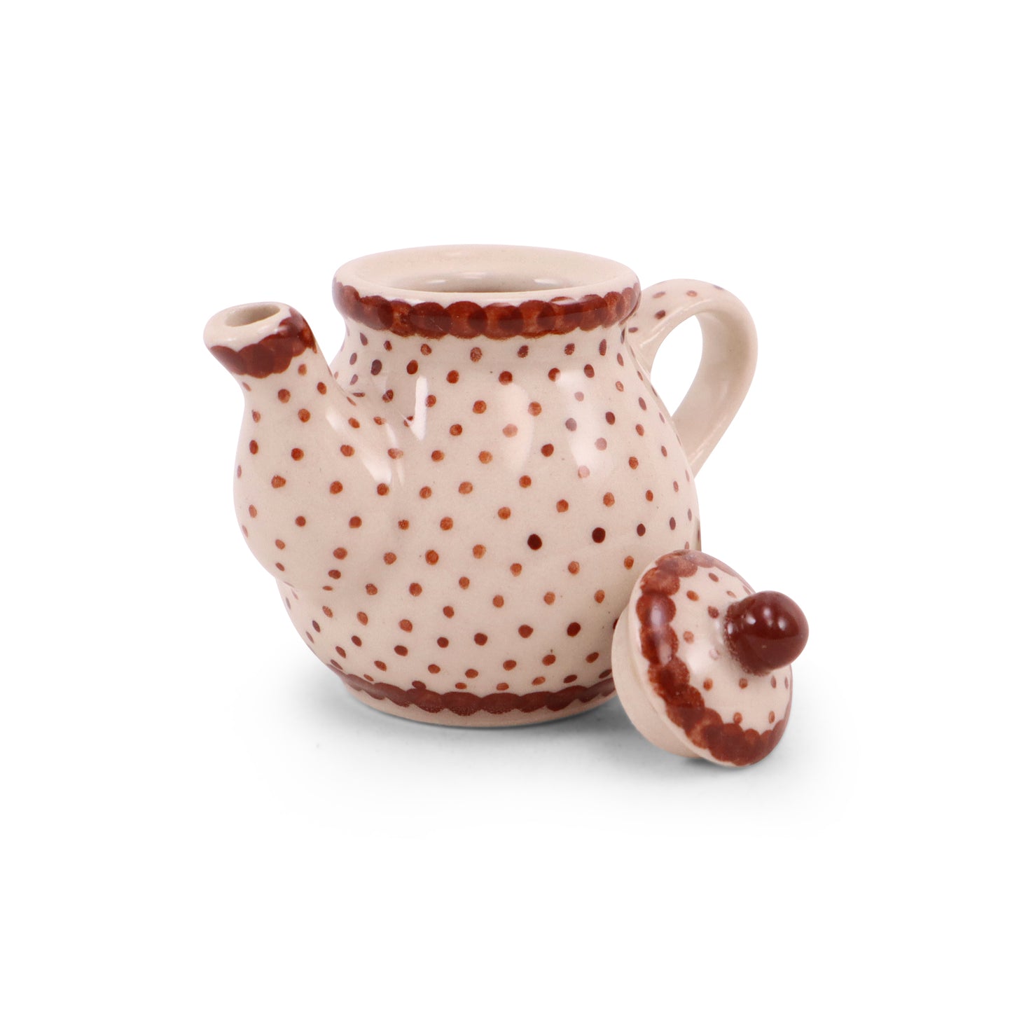 Mini Decorative Teapot. Pattern: Gingerbread