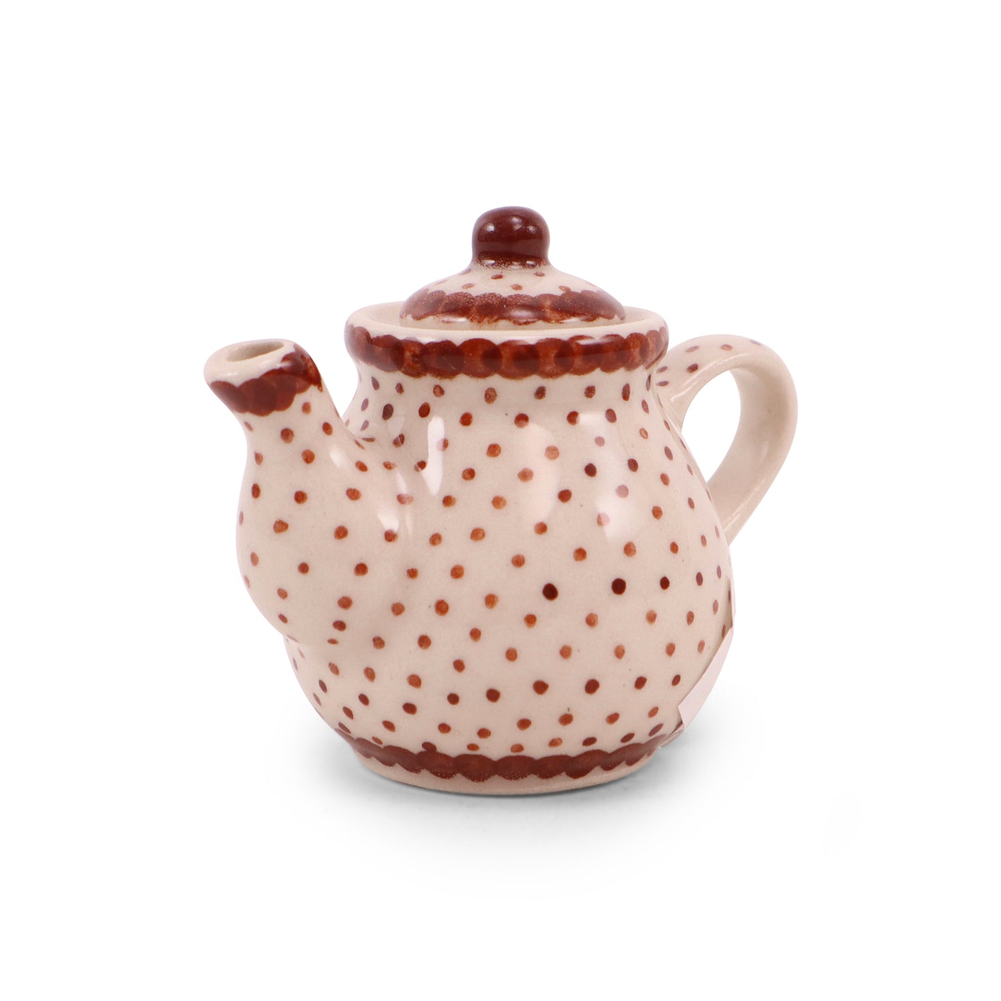 Mini Decorative Teapot. Pattern: Gingerbread