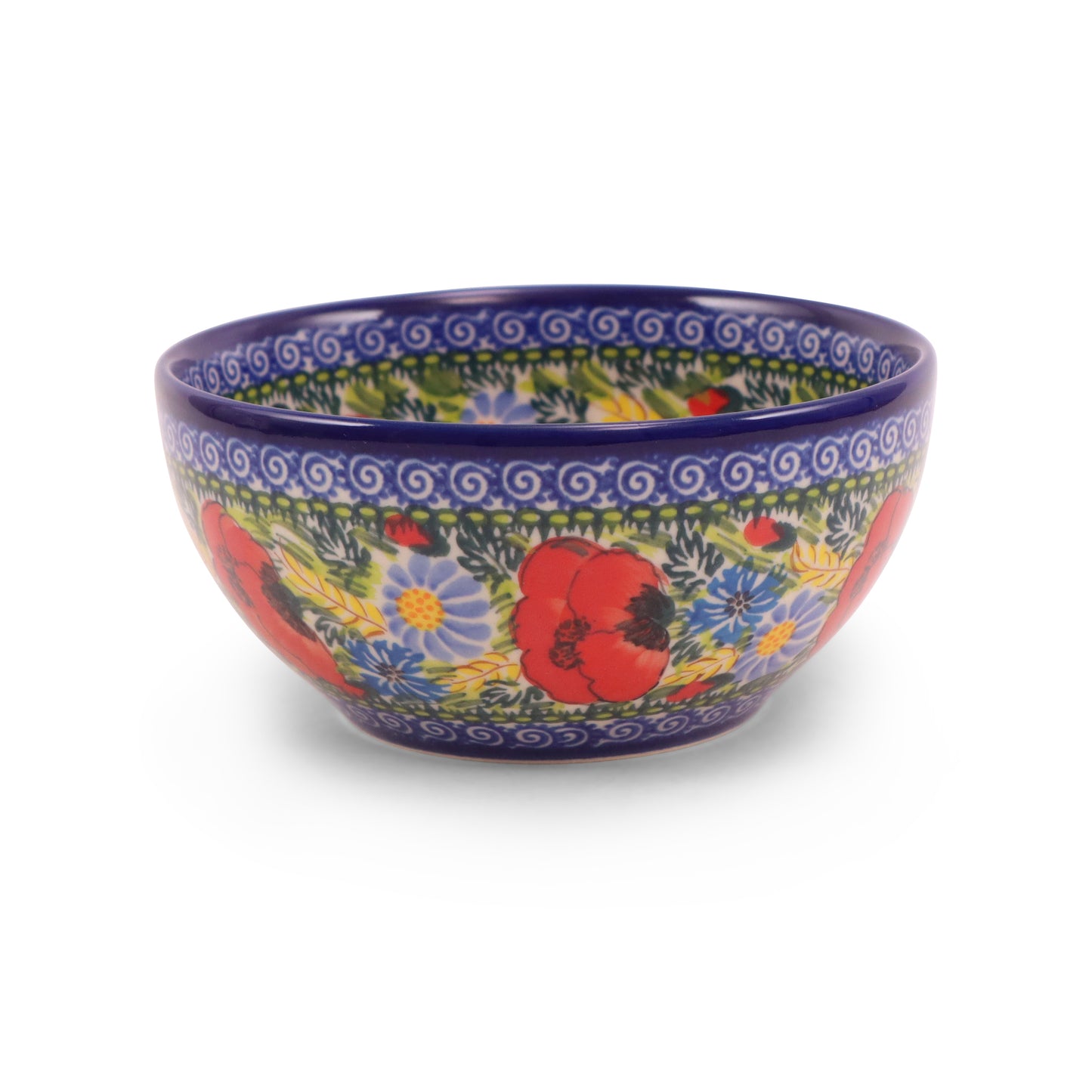 6" Cereal Bowl. Pattern: Proud Poppy