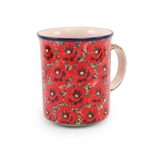 16oz Straight Mug .Pattern: Scarlet Surroundings