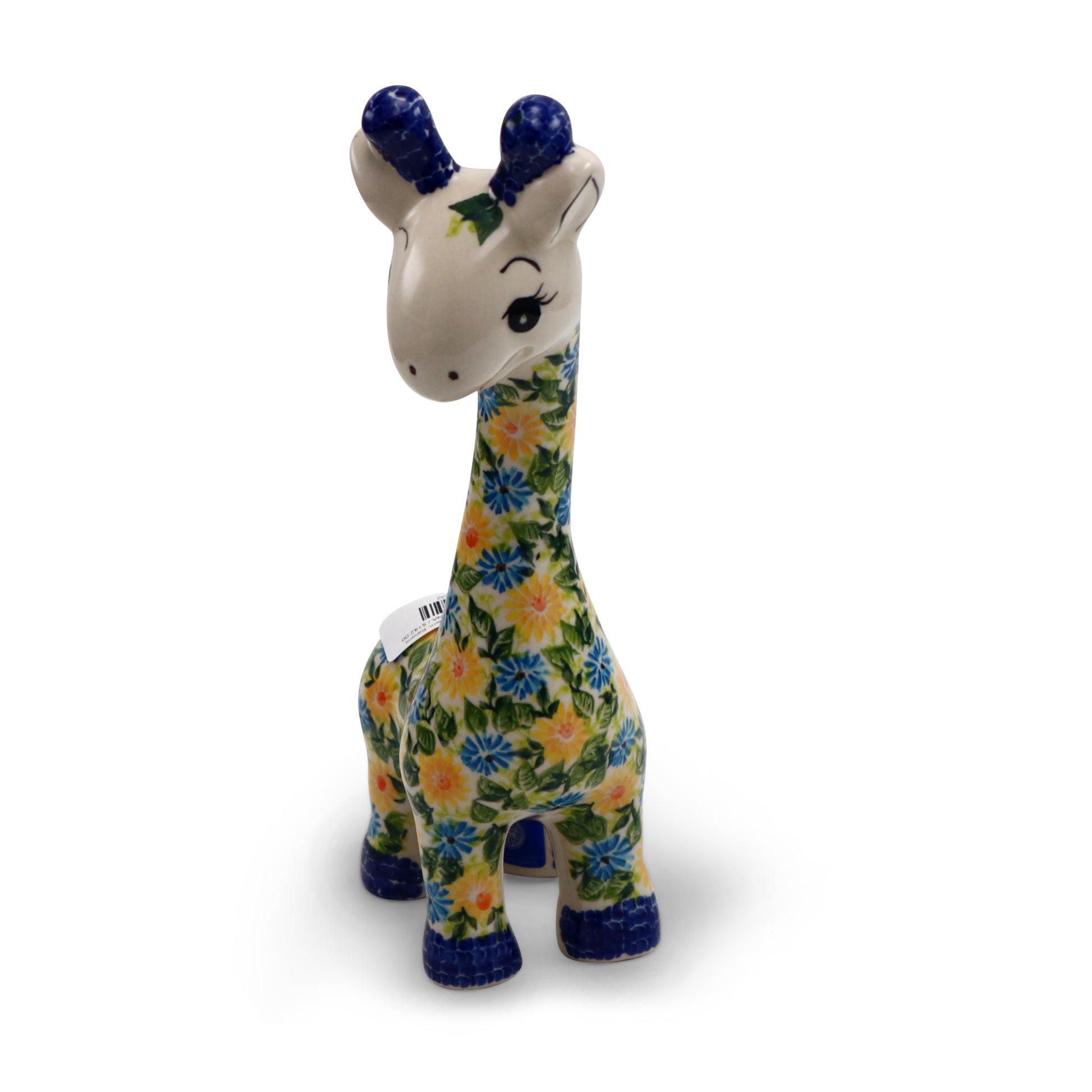 11"x5" Giraffe Figurine.Pattern: Banana