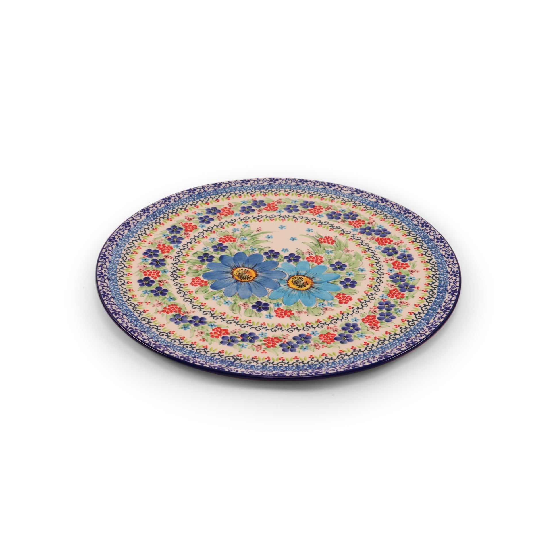 13" Pizza Plate. Pattern: Summer Spritz