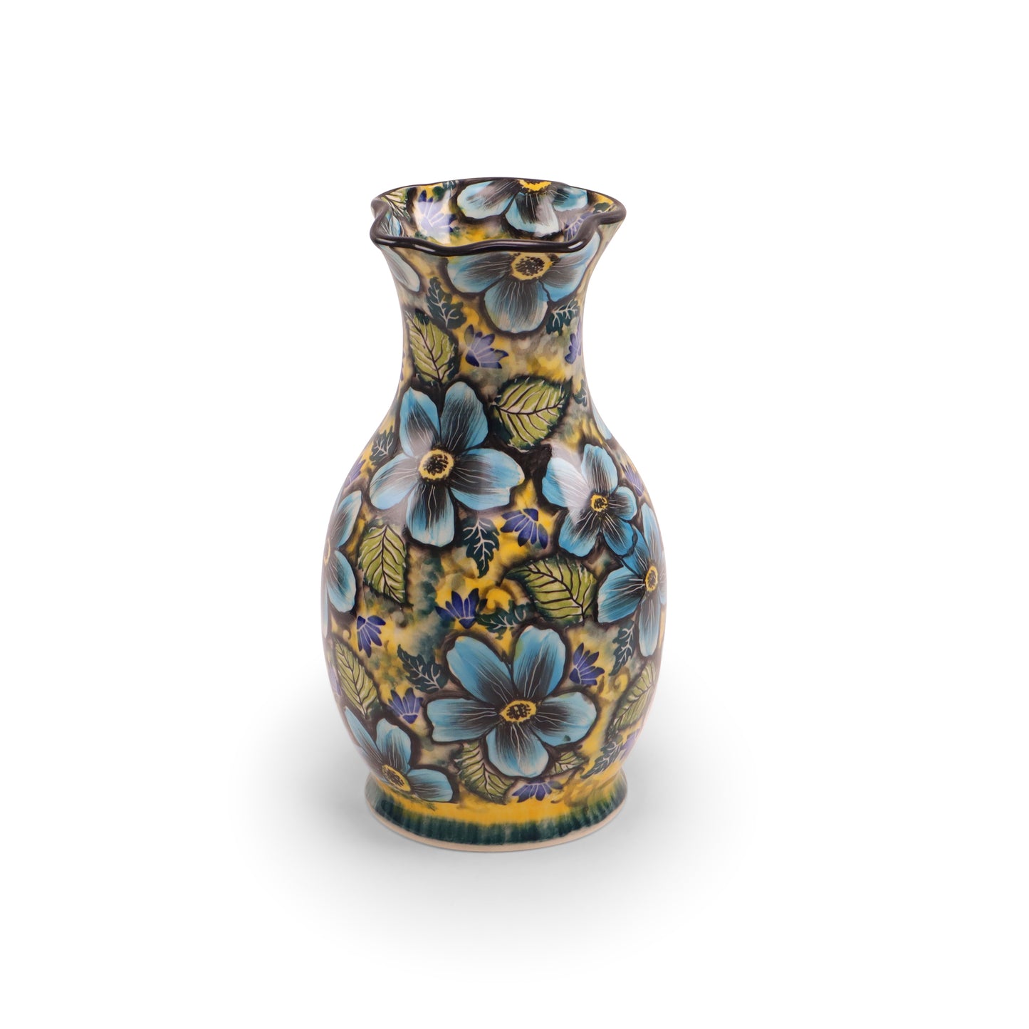 12" Vase LE.Pattern: Forget Me Not