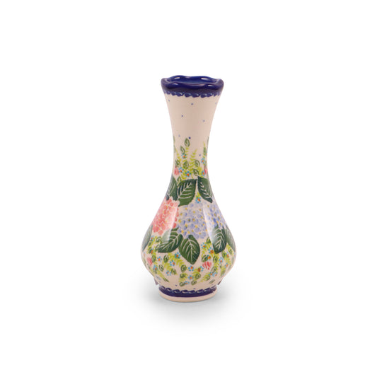 3"x7" Small Swirl Vase. Pattern: Cotton Candy