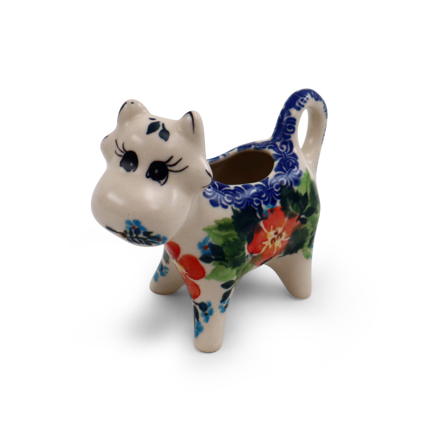 4"x3.5" Cow Creamer.Pattern: Pasture