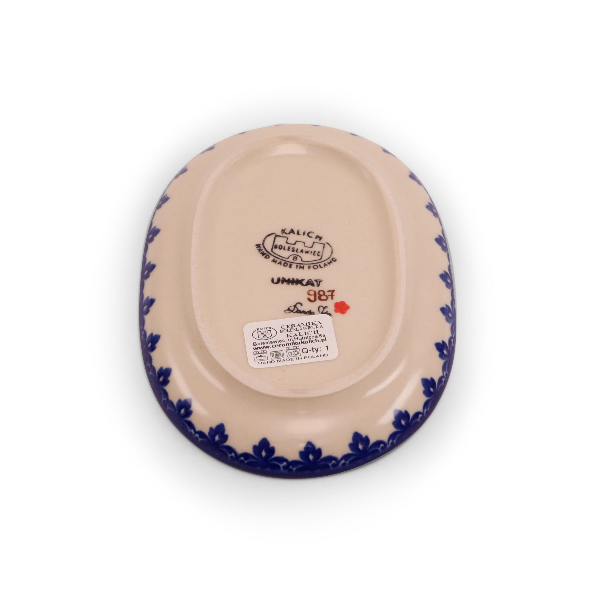 6.5"x5"x.5" Butter Dish, Pattern: Hibiscus