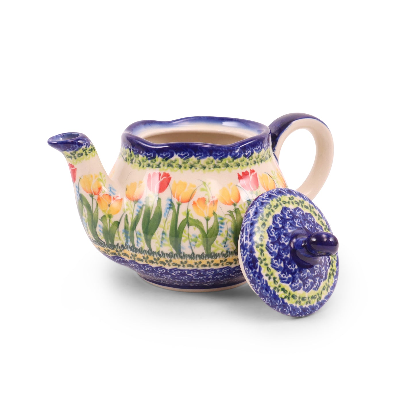 24oz Fruti Teapot. Pattern: Tulip Treasure