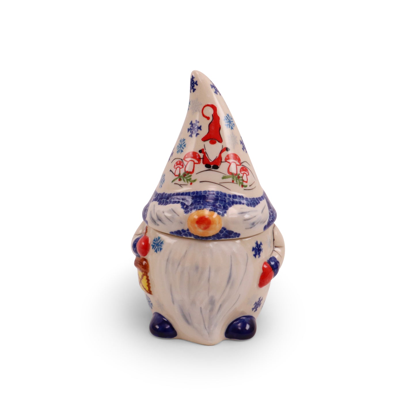 8.5"x6" Gnome Container, Pattern: Shroomland