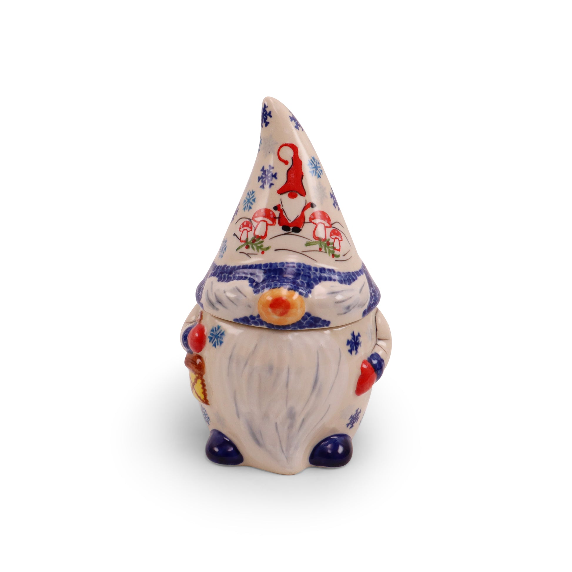 8.5"x6" Gnome Container, Pattern: Shroomland