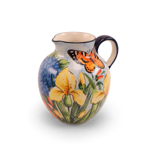 2.3L Pitcher LE. Pattern: Iris Bouquet
