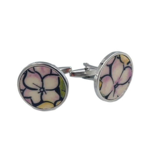 20mm Round Cufflinks. Pattern: A45P