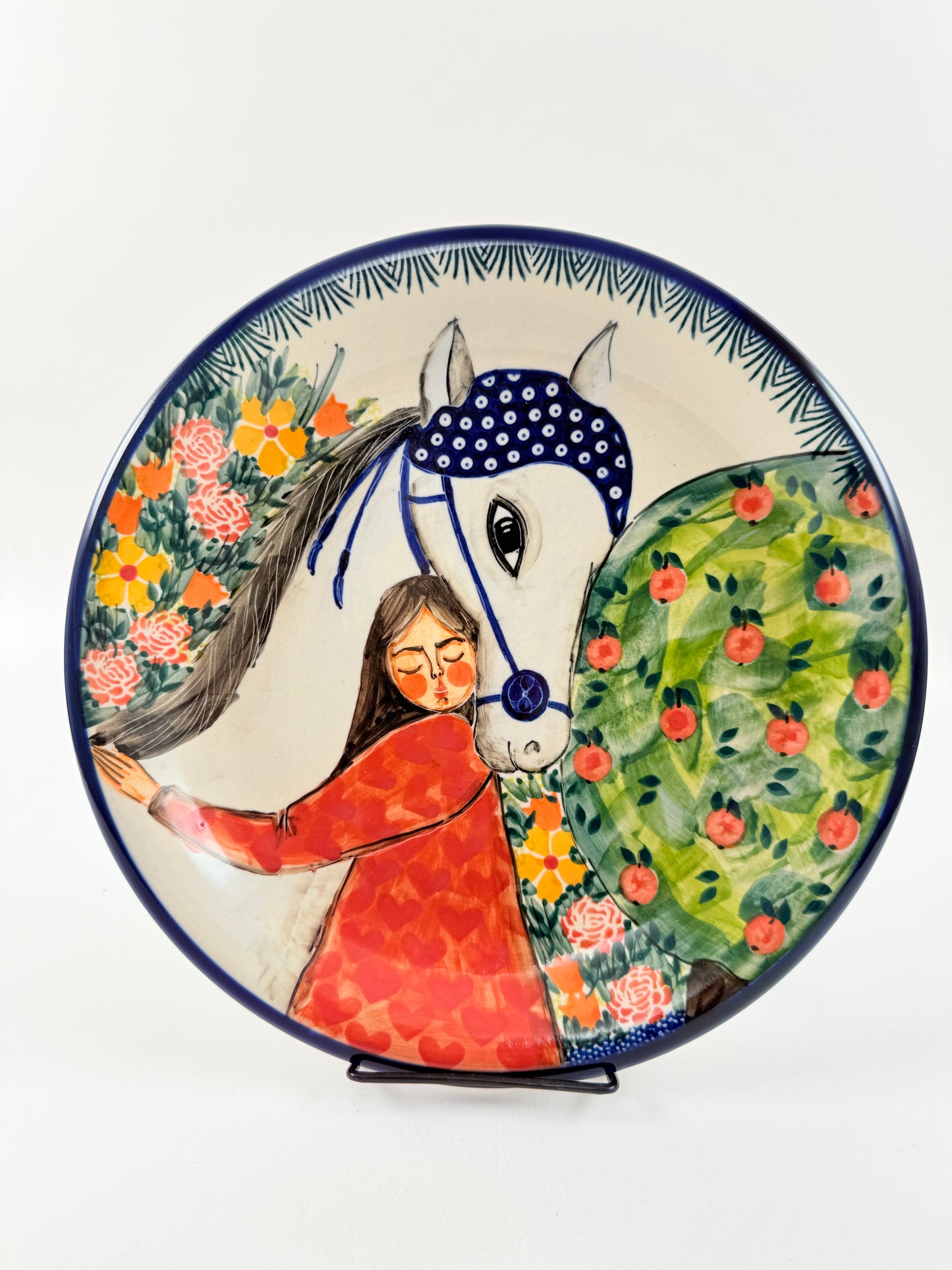 11.5" Plate. Pattern: My Friend