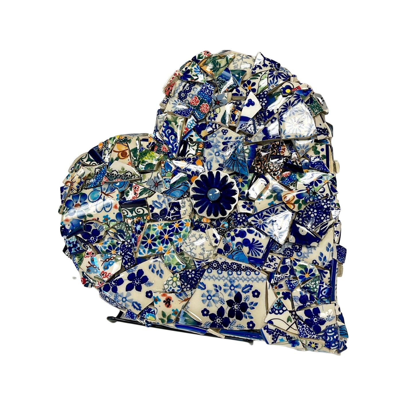 11"x12" Mosaic Heart. Pattern: Heart to Heart