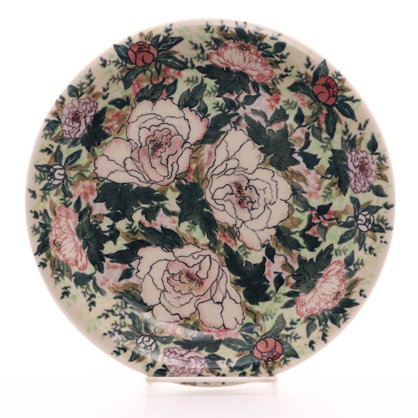 10" Plate. Pattern: Purple Rosebud