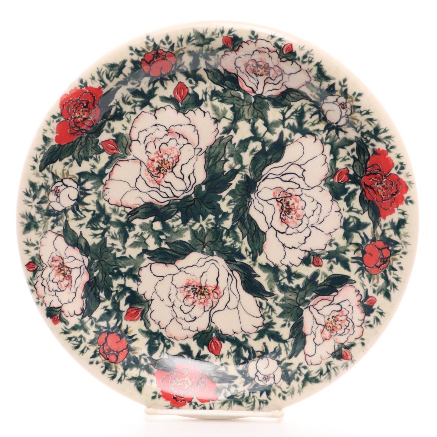 9.5" Plate. Pattern: Pink Rosebud B
