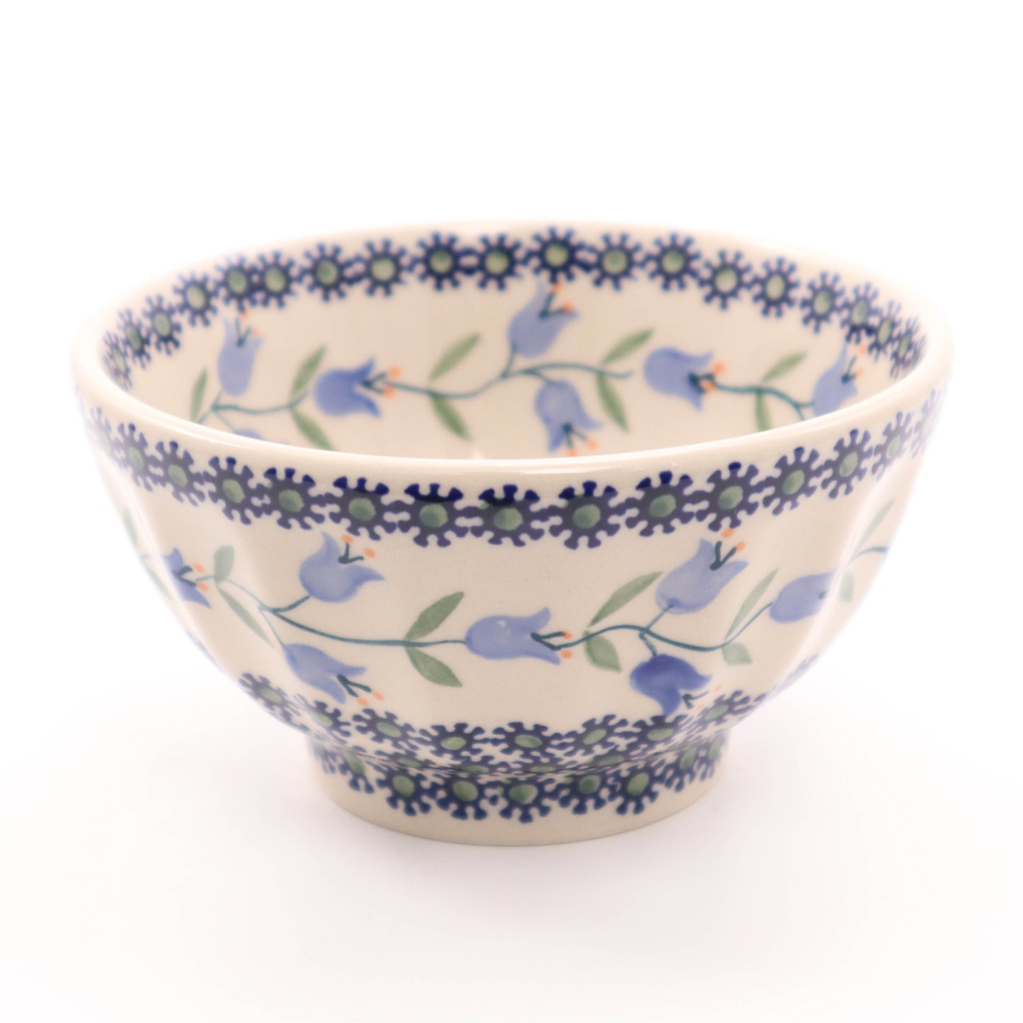 5" Fluted Bowl.  Pattern: Periwinkle