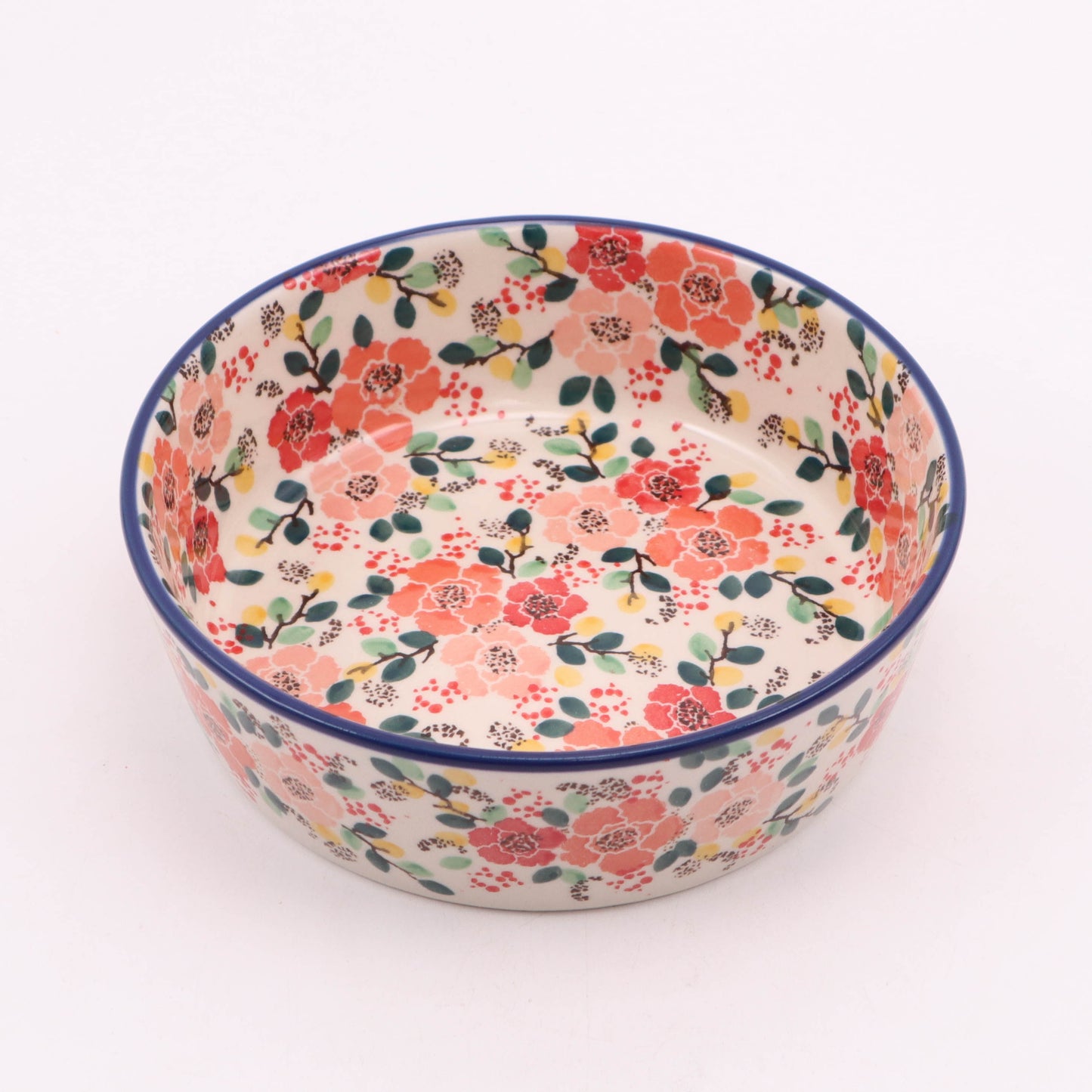 7"x2.5" Bowl. Pattern: Flower Shoppe