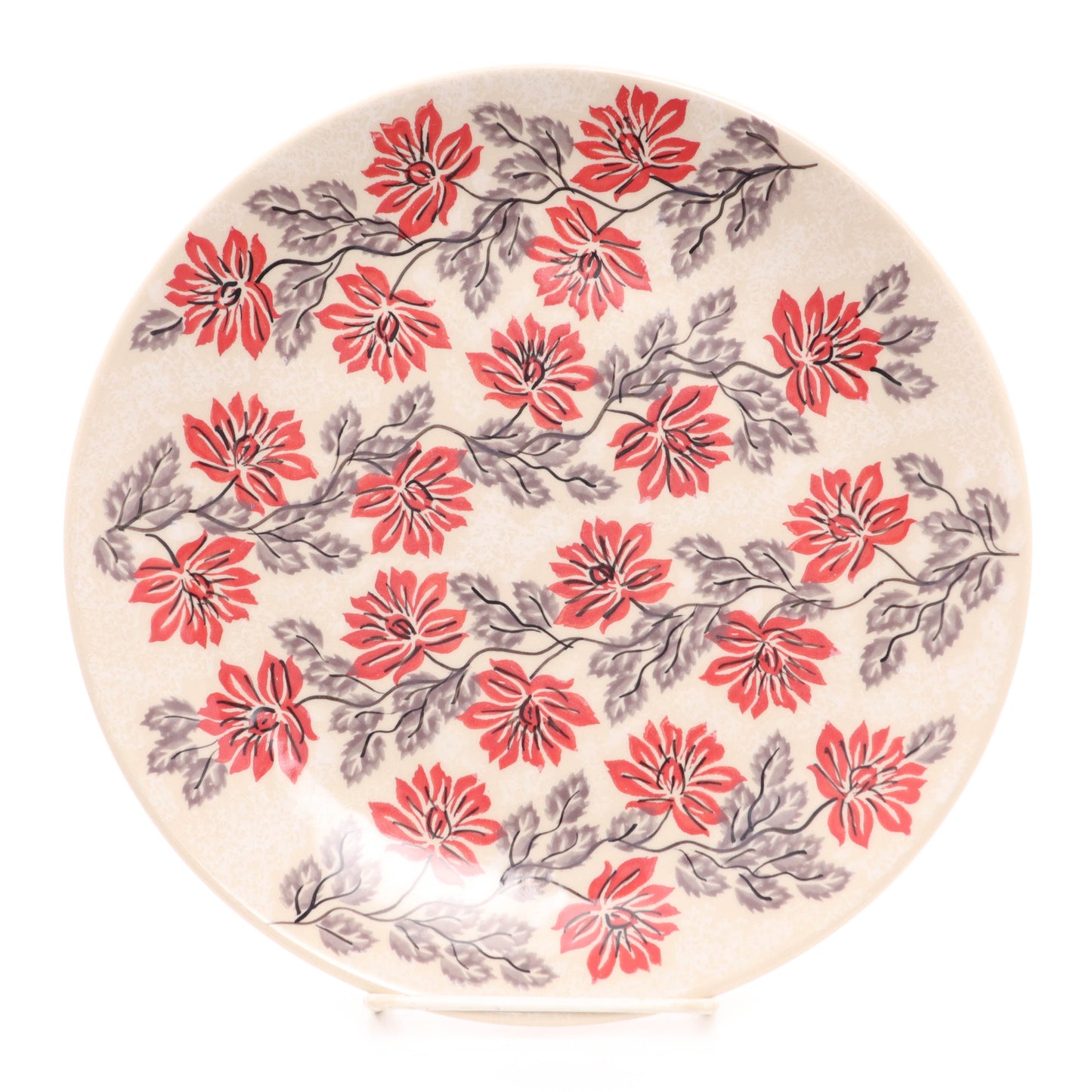 10" Dinner Plate.  Pattern: Modern Red