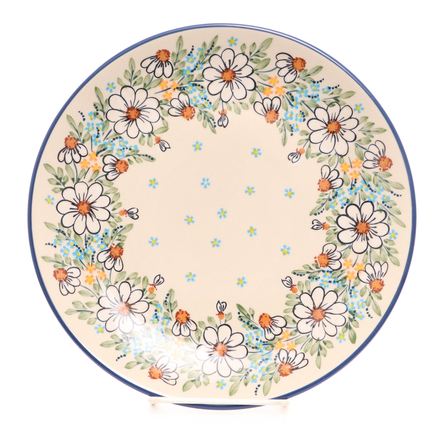 10" Dinner Plate.  Pattern: White Daisy