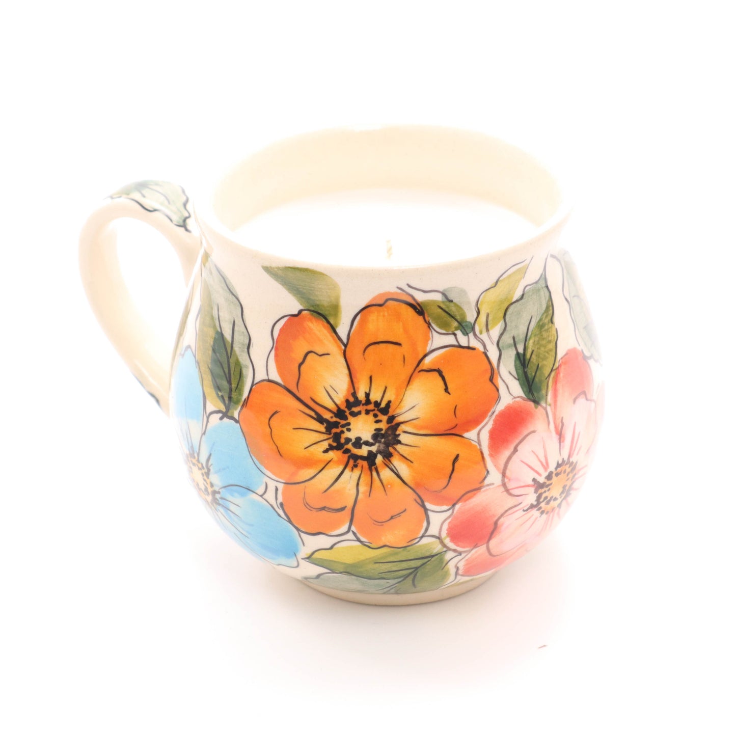 8oz Candle Mug Pattern: A50. Scent: Dogwood Blossom