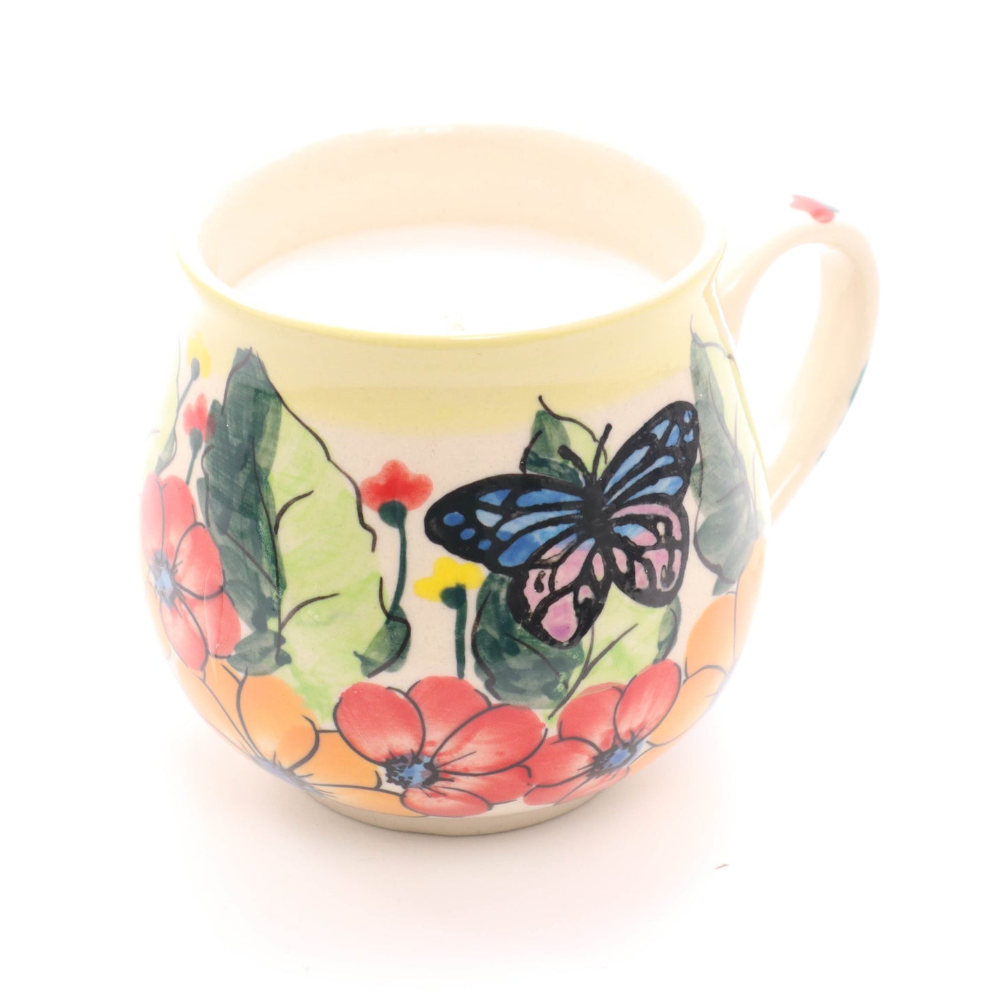 8oz Candle Mug Pattern: A40. Scent: Dogwood Blossom