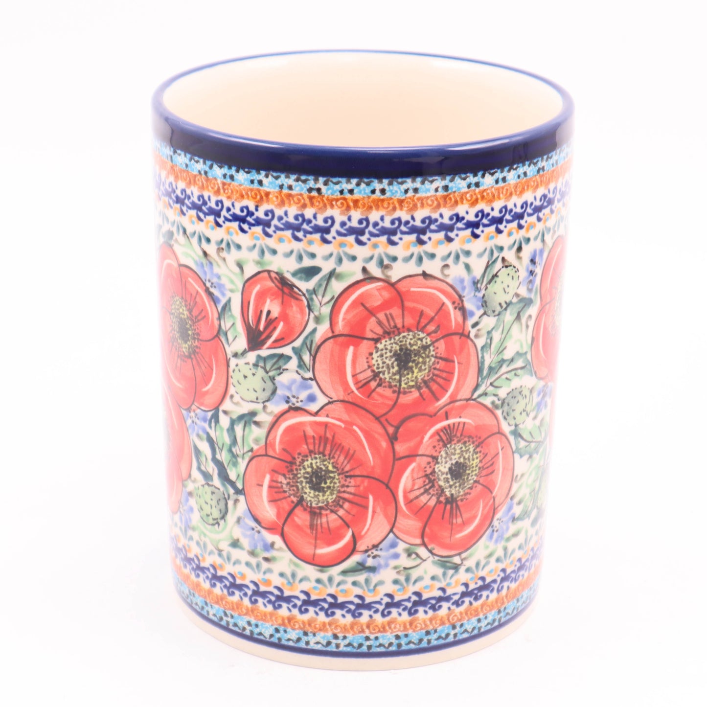 5.5"x7" Wine Cooler. Pattern: Country Poppy