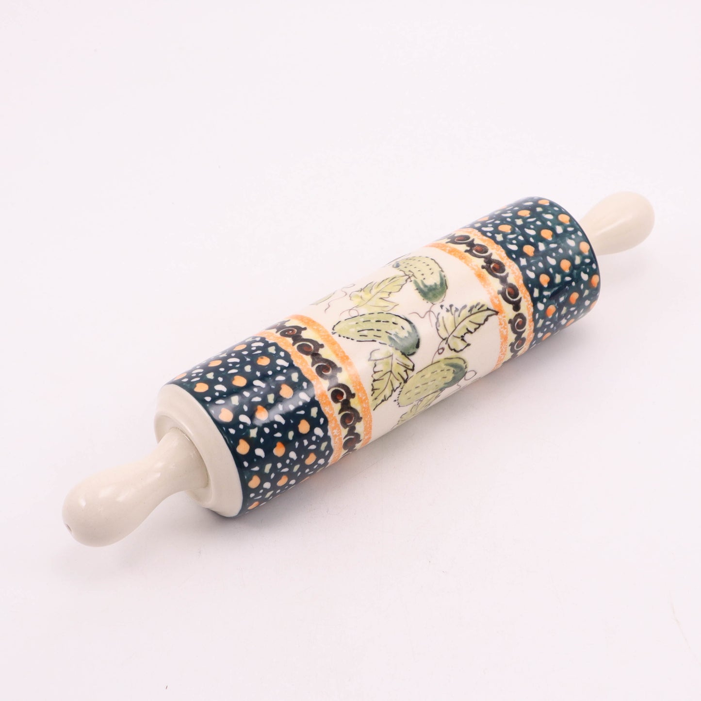 12.5" Rolling Pin. Pattern: In a Pickle