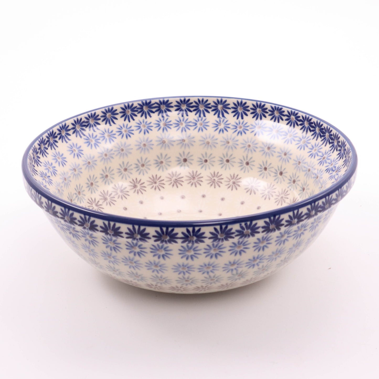 9.5" X 4" Round Bowl.  Pattern:  Fade to Greige