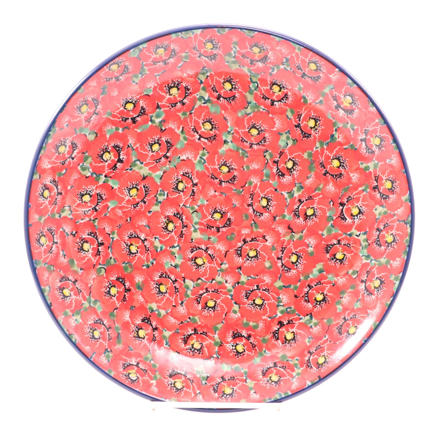 10.5" Round Plate.  Pattern: Scarlet Surroundings