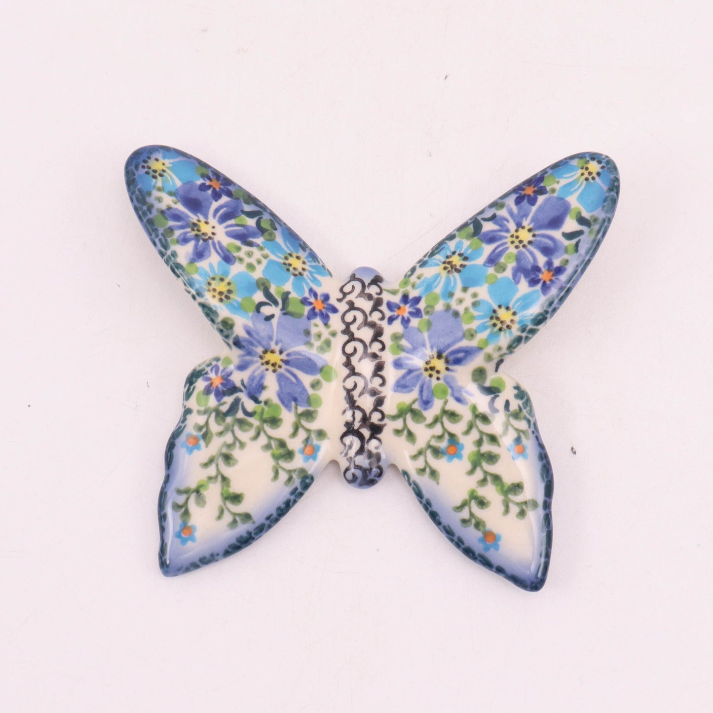 5"x4.5" Butterfly Figurine .Pattern: Morning Glory