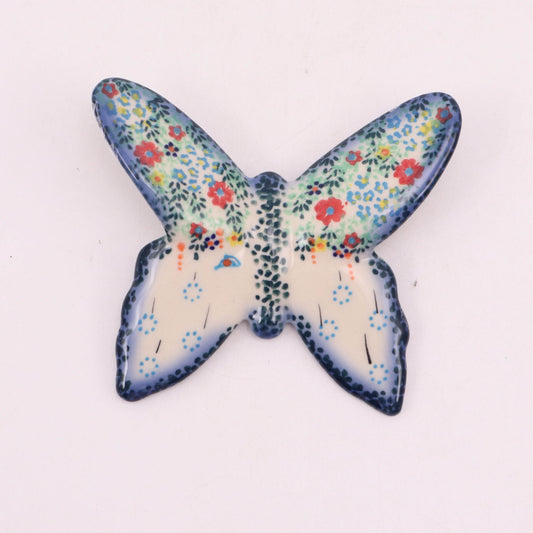 5"x4.5" Butterfly Figurine .Pattern: Spring Bouquet