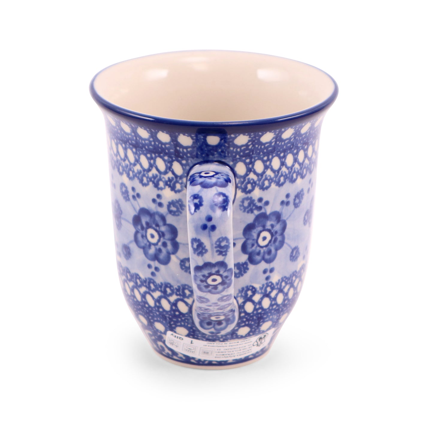 16oz Bistro Mug. Pattern: My Blue Heaven