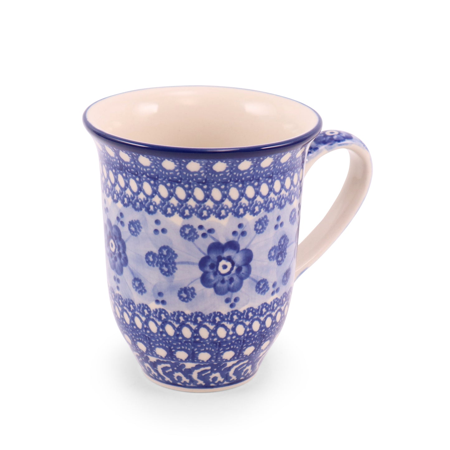 16oz Bistro Mug. Pattern: My Blue Heaven