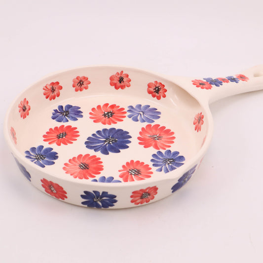 9.5"x15" Serving Pan. Pattern: Red and Blue