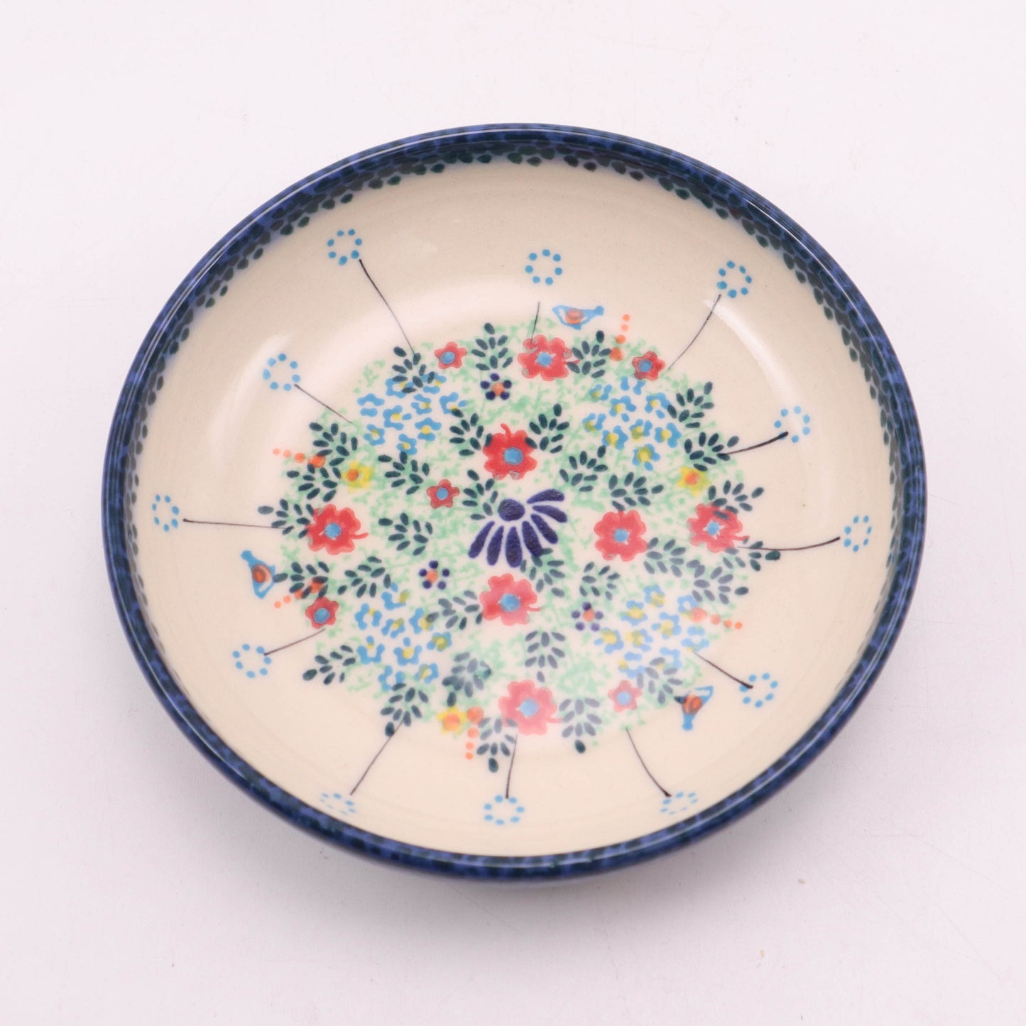 5.5" Shallow Bowl. Pattern: Spring Bouquet