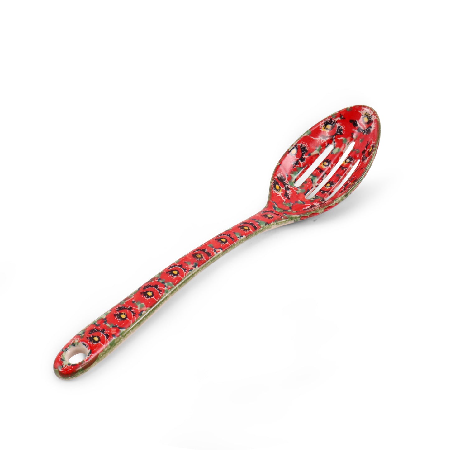 12" Slotted Spoon. Pattern: Scarlet Surroundings