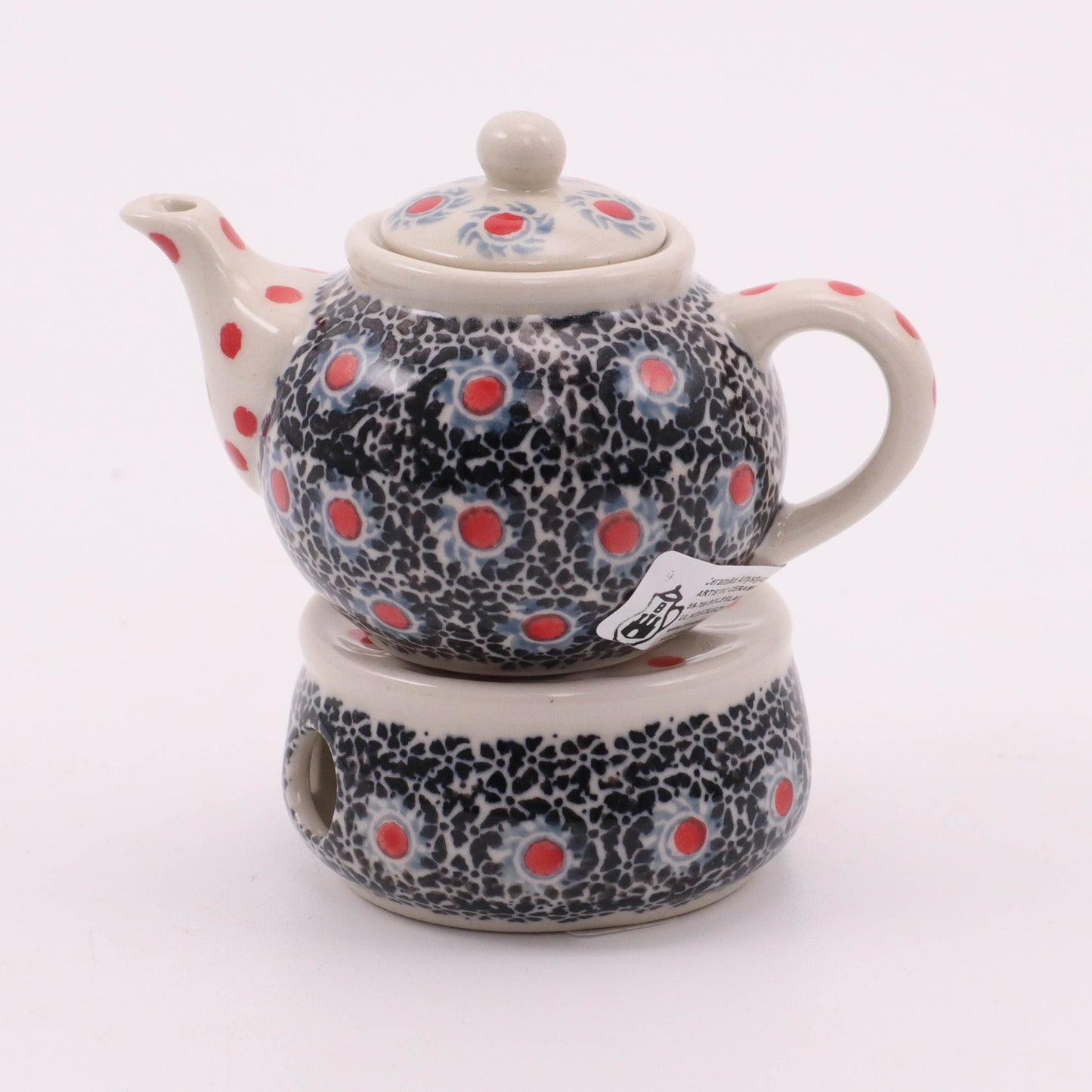 4" Mini Teapot and Warmer. Pattern: Moonlight Posies