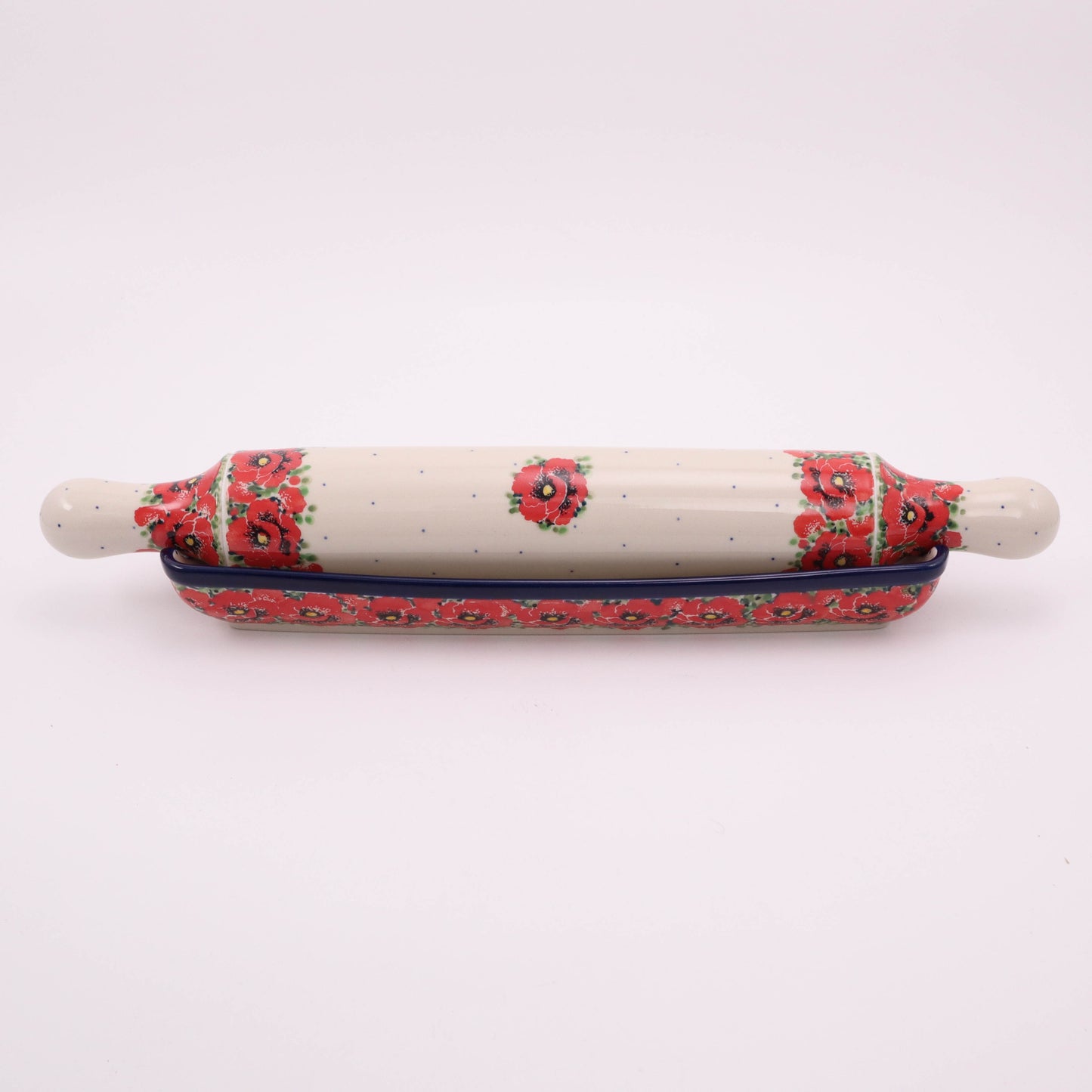 18" Rolling Pin with Cradle. Pattern: Surroundings Inspiration