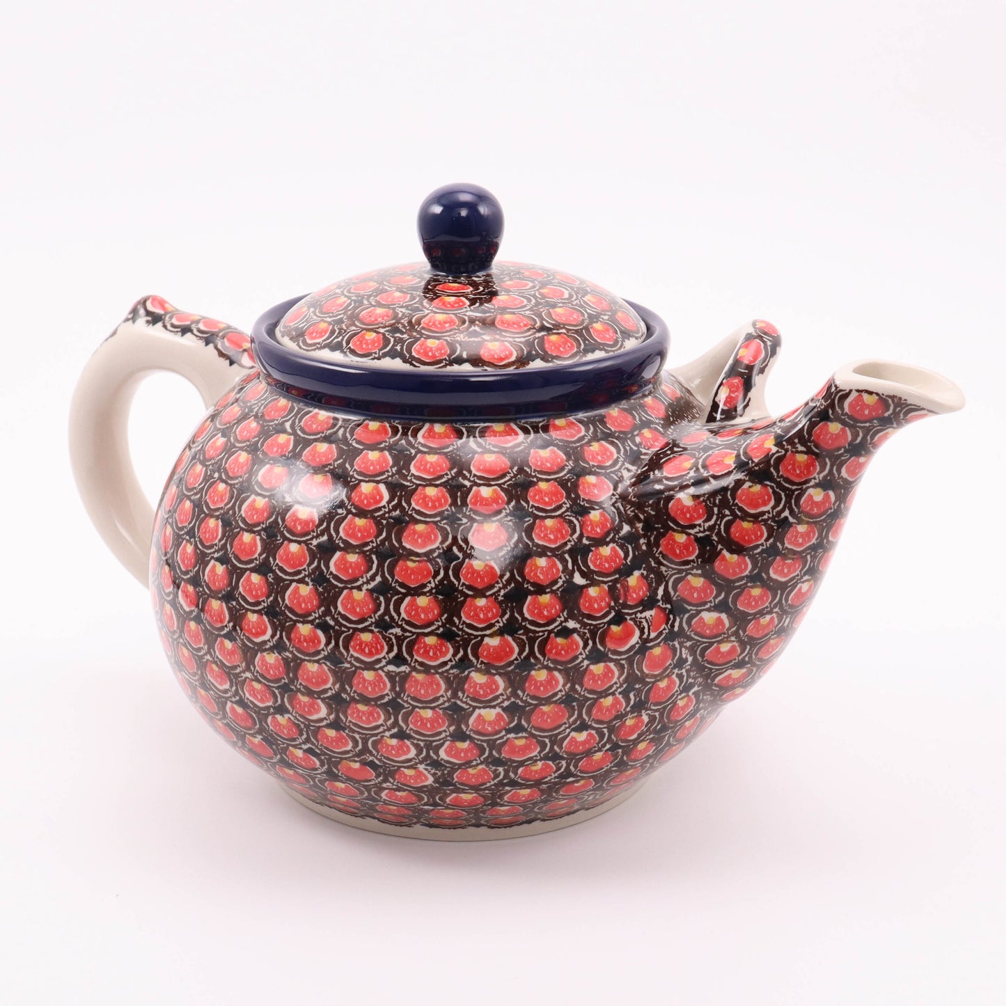 3L Teapot. Pattern: Merlot