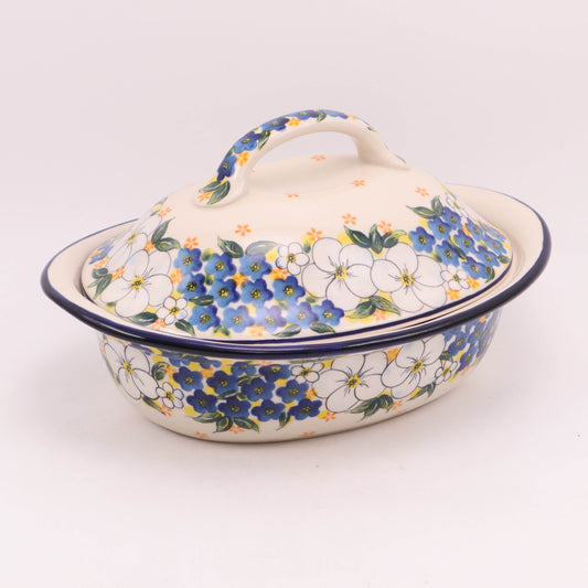 11.5"x9"x6" Covered Oval Baker .Pattern: U88