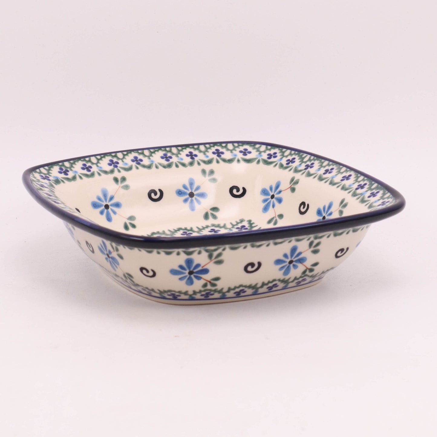 7" Square Bowl with Lip. Pattern: 011B