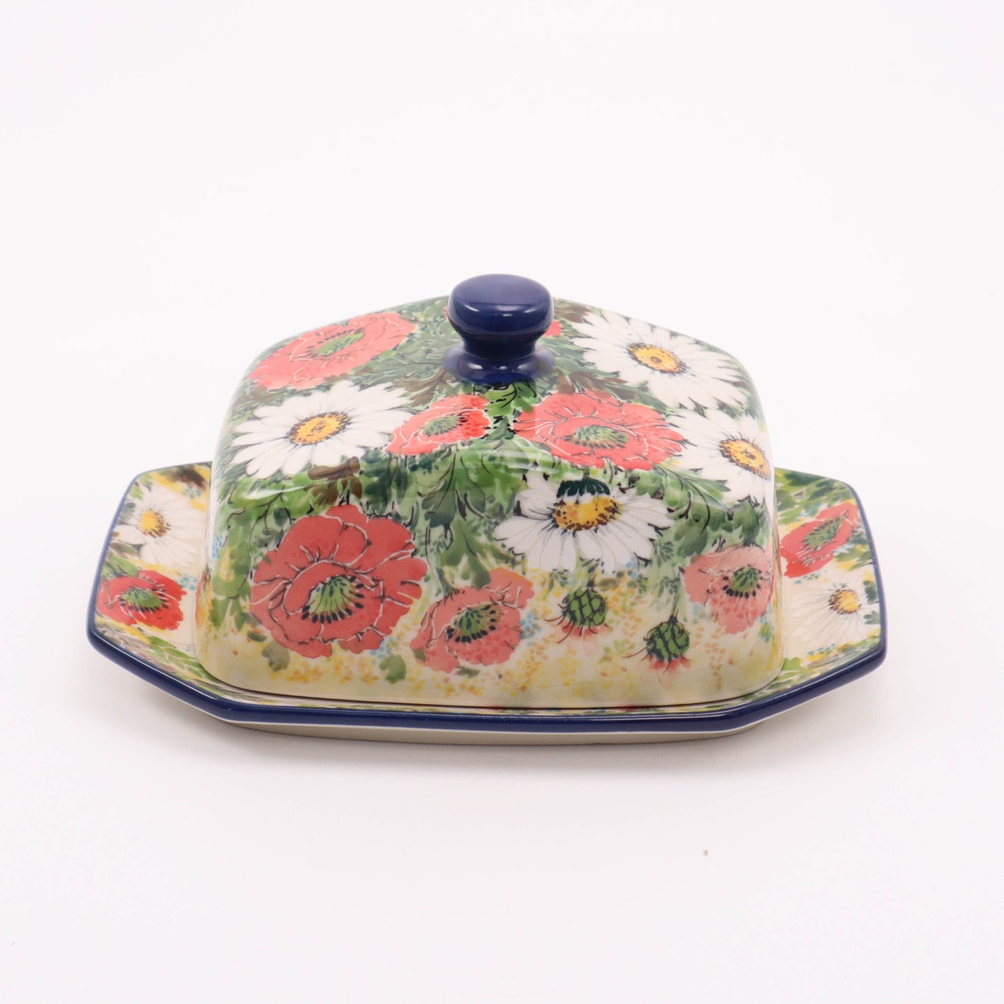 7"x5"x3" Butter Dish. Pattern: LE