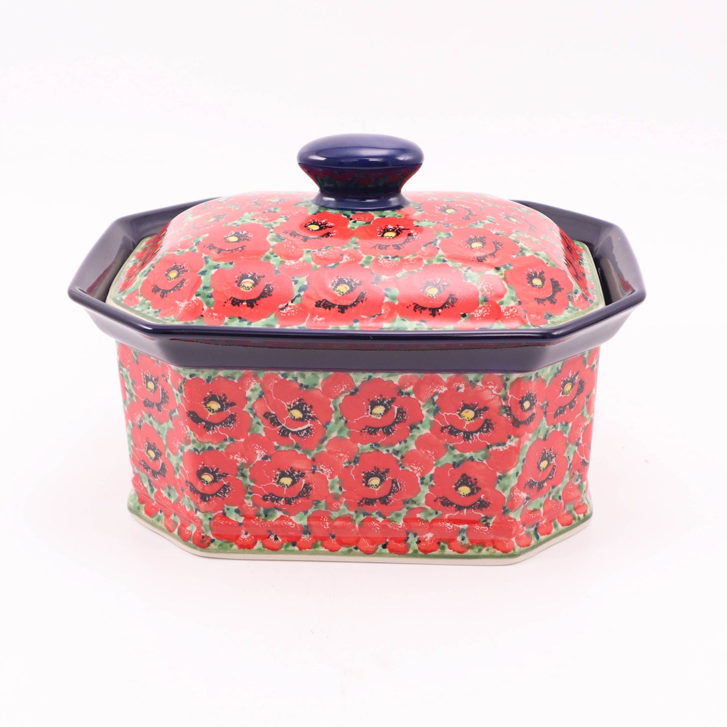 10"x8"x6" Container with Lid. Pattern: Scarlett Surroundings