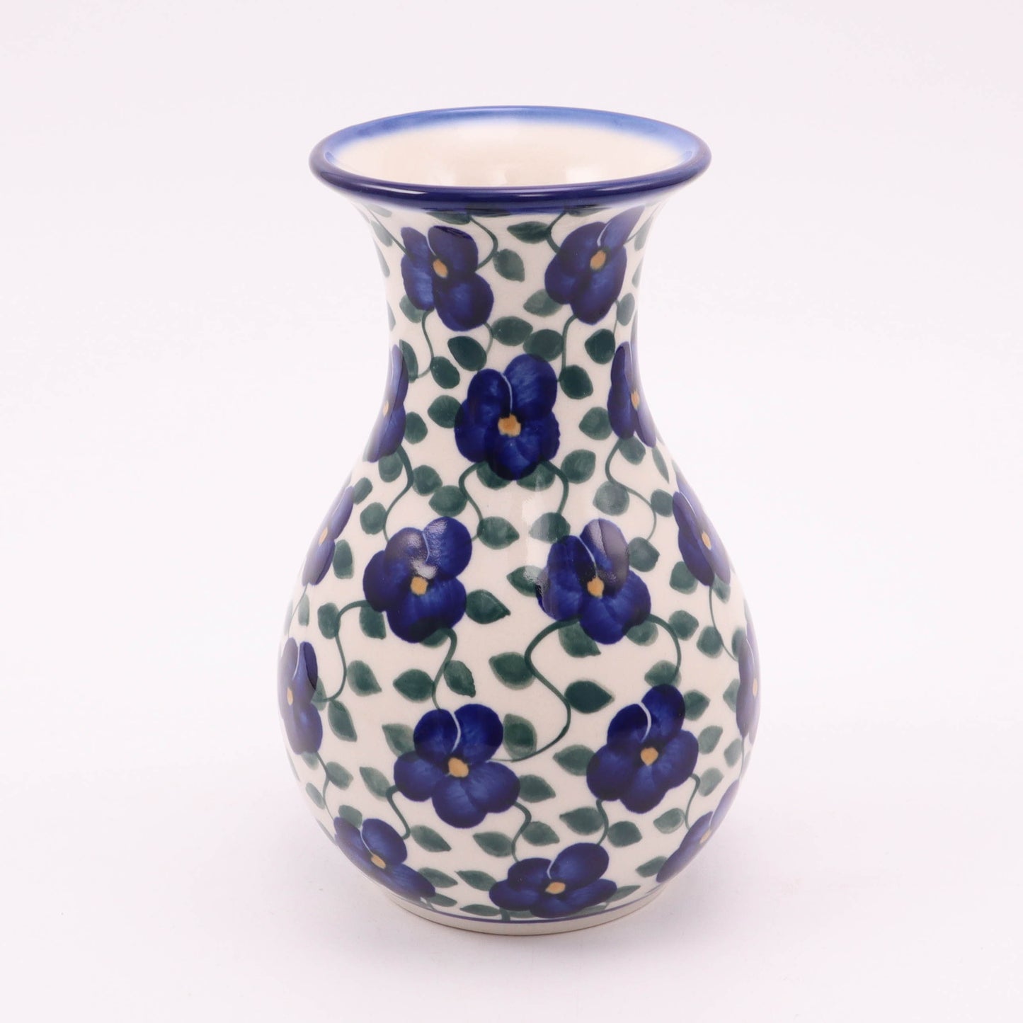 7.5" Flared Vase. Pattern: Violets