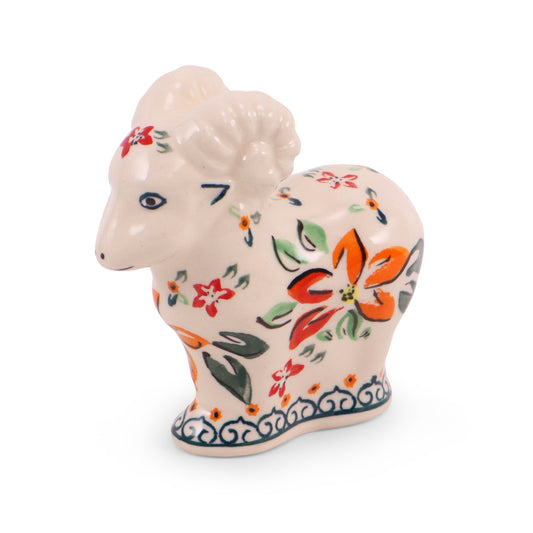 4.5"x4.5" Ram Figurine. Pattern: Sweetheart Deal