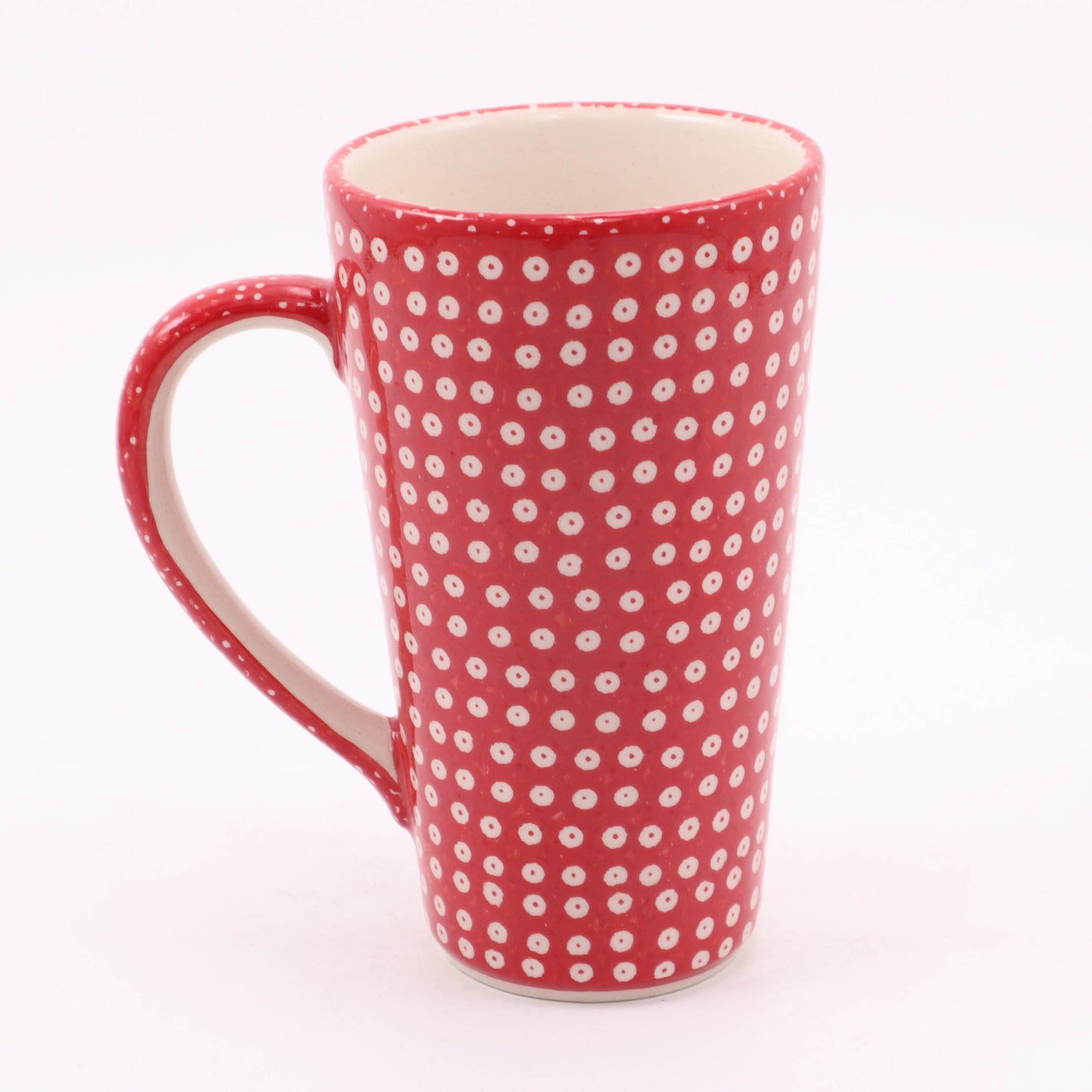 12oz Latte Mug. Pattern: Ruby