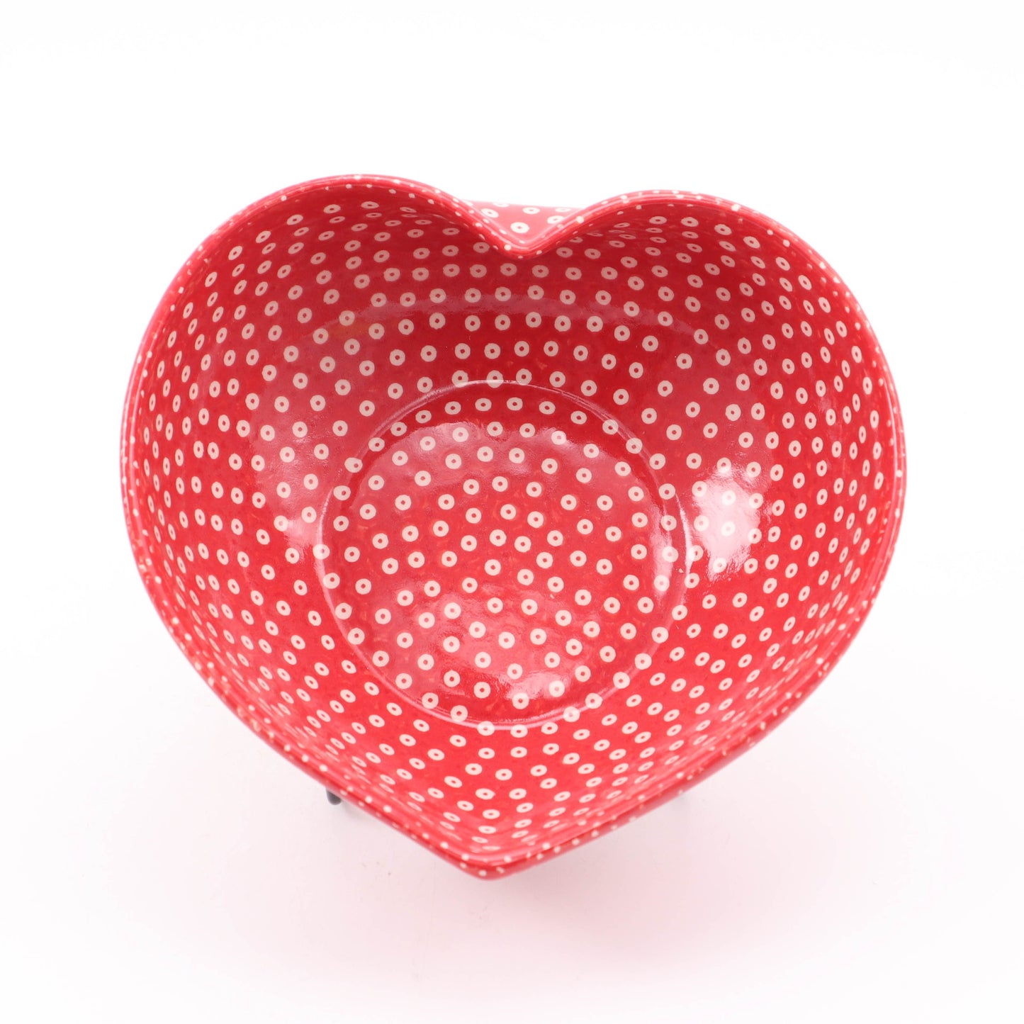 7"x6.5" Heart Bowl. Pattern: Ruby