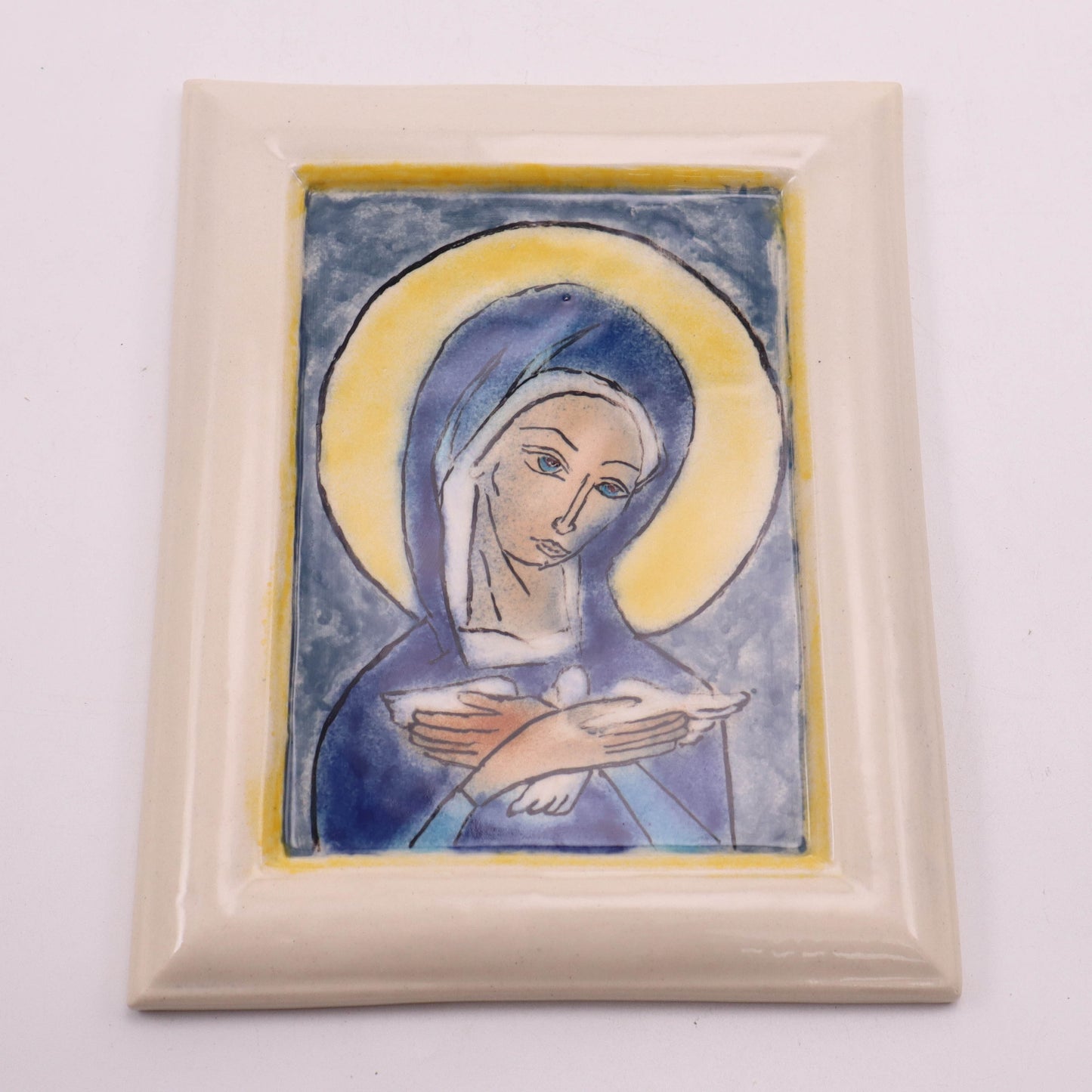 RAFFLE 6.5"x8" Icon. Pattern: Mother Mary